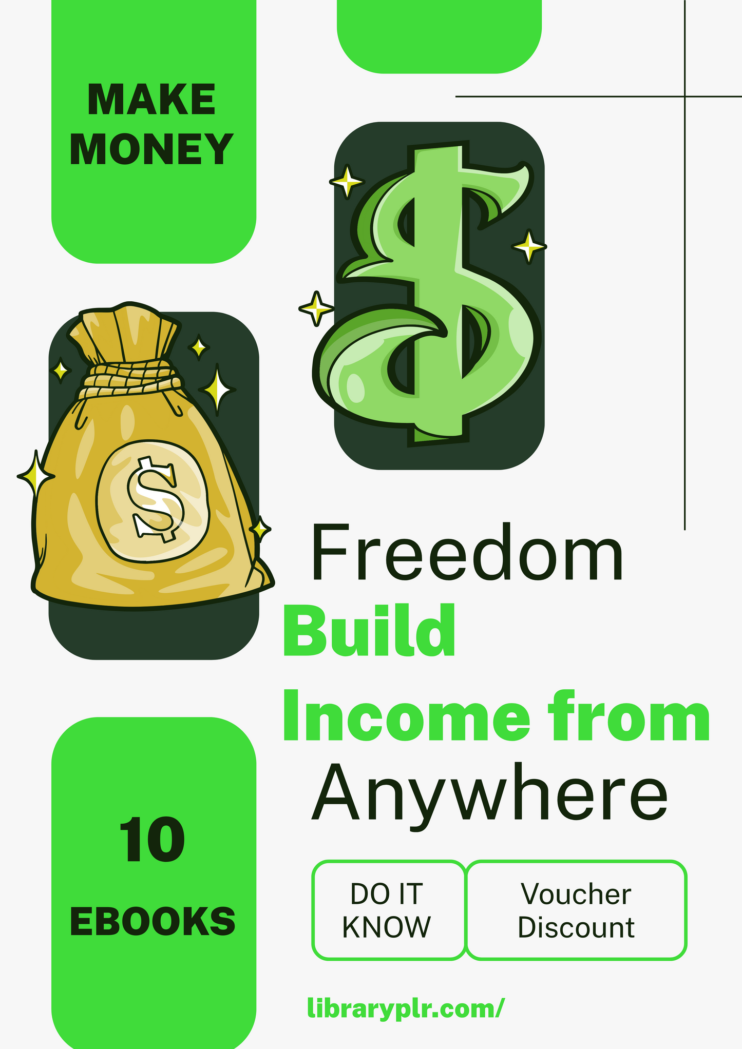 "10-Ebooks" Freedom Through Online Hustles: Build Income from Anywhere.